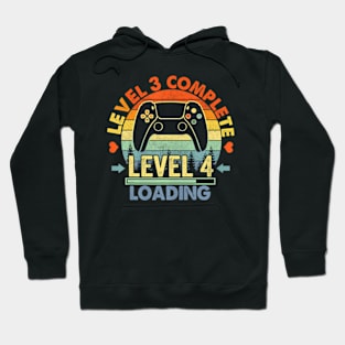 Level 3 Complete 3 Anniversary  3rd Wedding Anniversary Hoodie